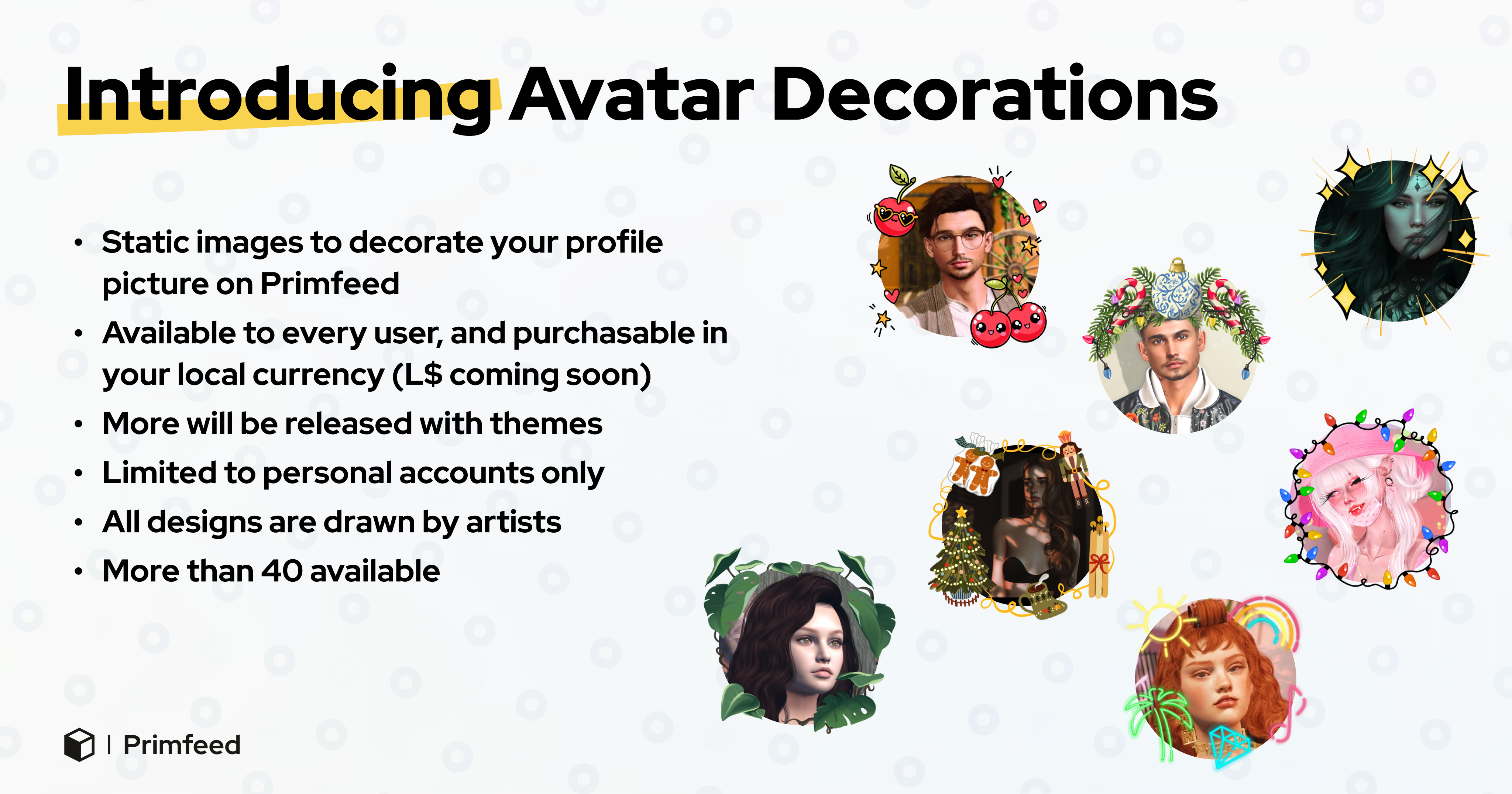 infography - avatar decorations