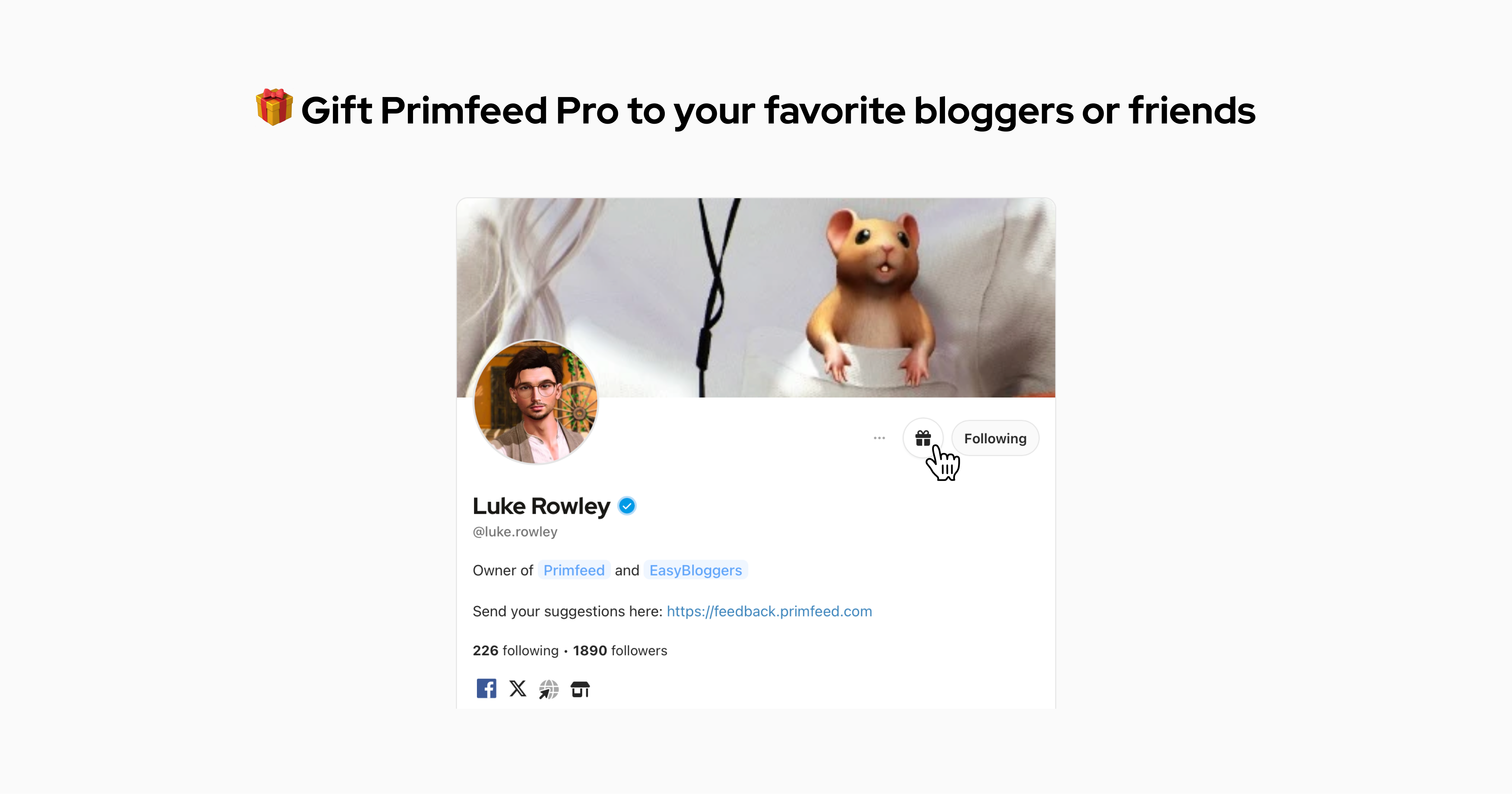 infography - gift Primfeed Pro